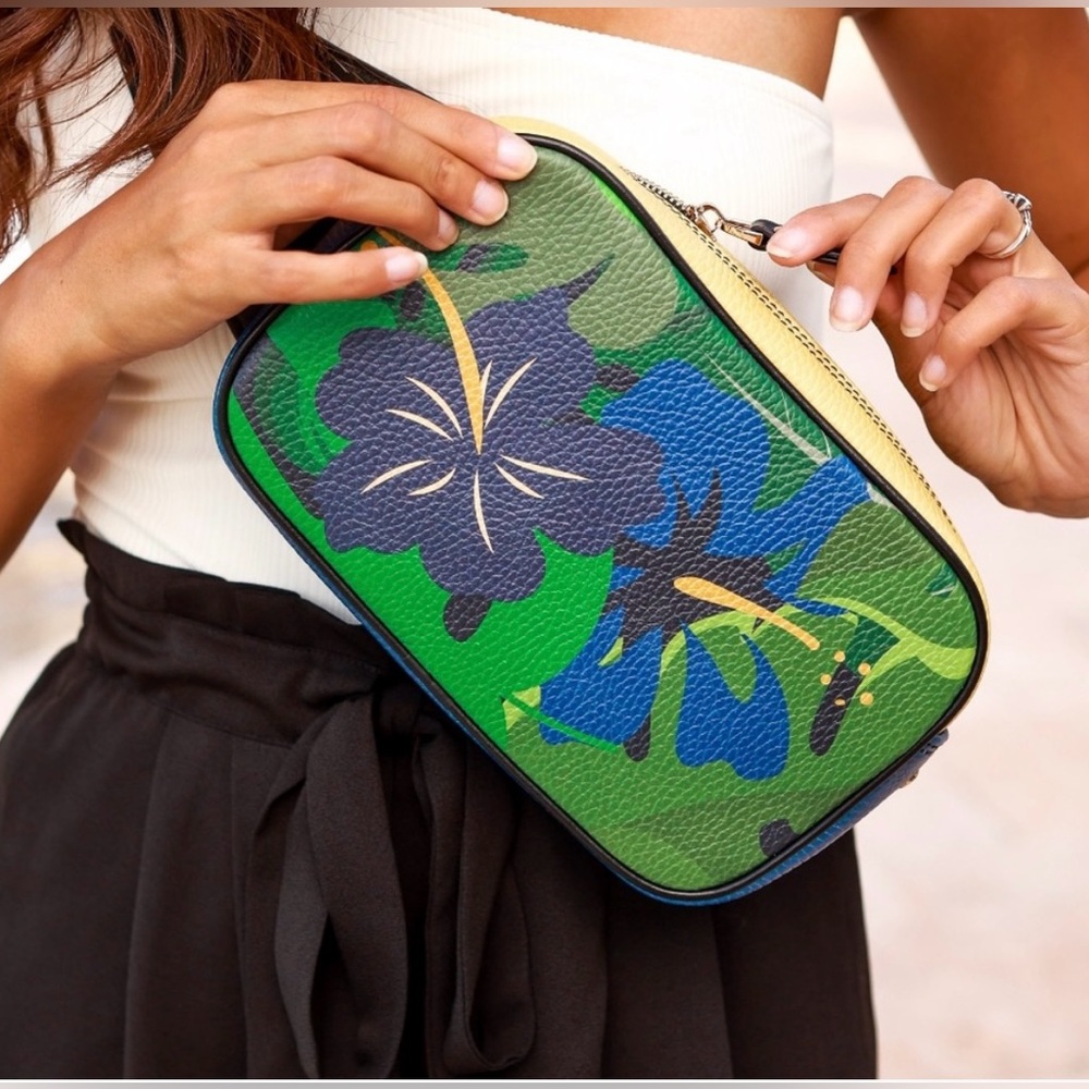 Pepper Paisley & Co. Nappa Leather Tropical Belt Bag